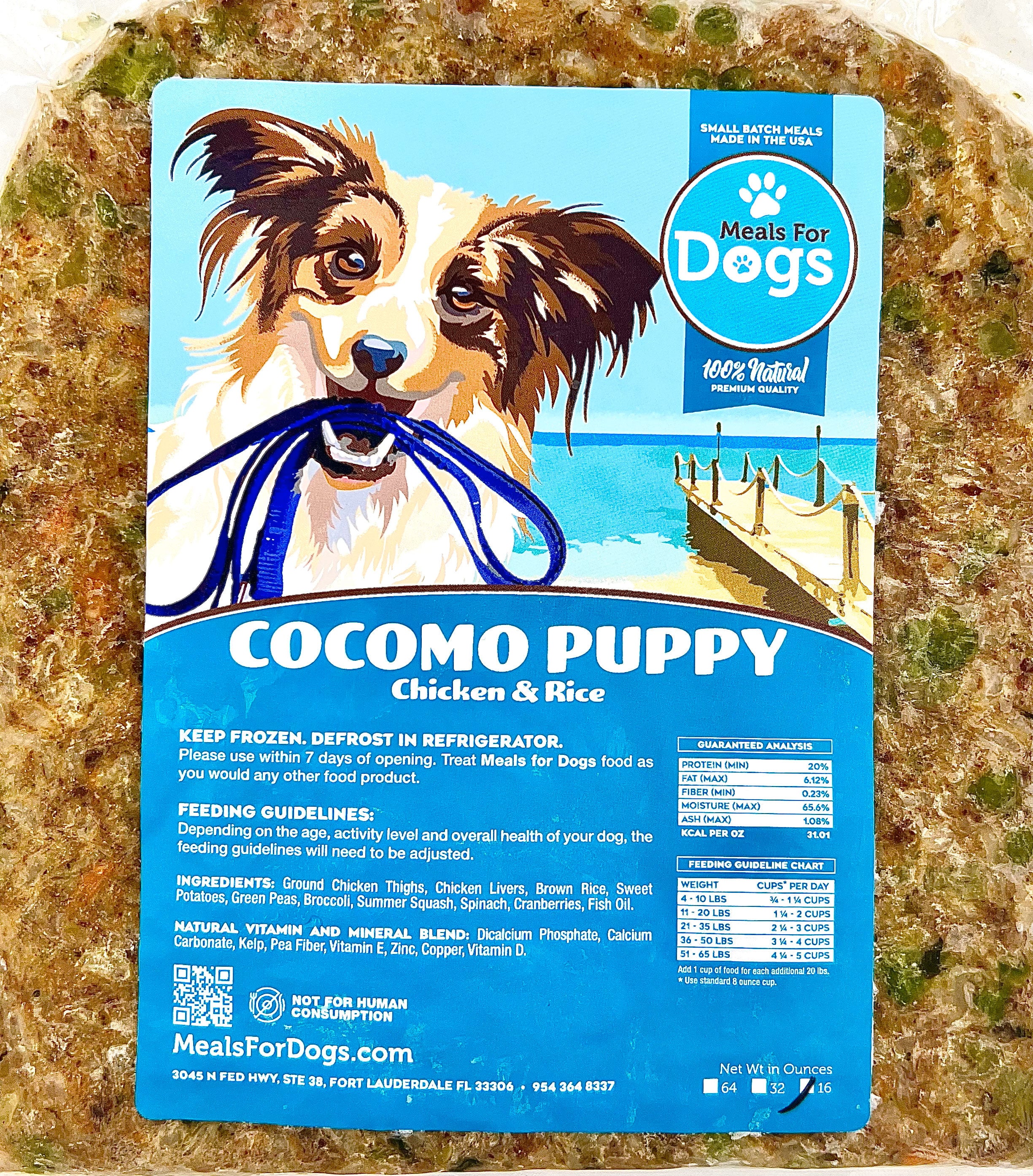 Cocomo Puppy Chicken & Brown Rice Meal | Meals for Dogs